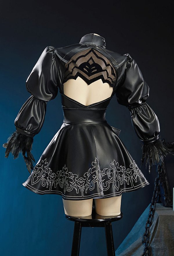 Nier:Automata 2B Cosplay Una falda con un lazo Nier:Automata 2B Cosplay Una falda con un lazo
