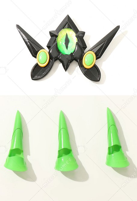 Honkai Impact 3rd Mobius False Nails and Bowtie Cosplay Accessory