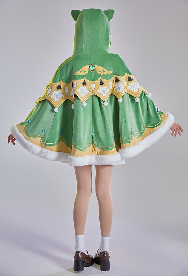 Genshin Impact Venti Kawaii Umhang mit Kapuzen Katze Ohren Cape
