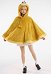 Kawaii Short Cloak Fleece Poncho Hooded Plush Cape