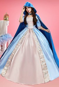 La princesa y el Pauper Anneliese Cosplay capa con capucha