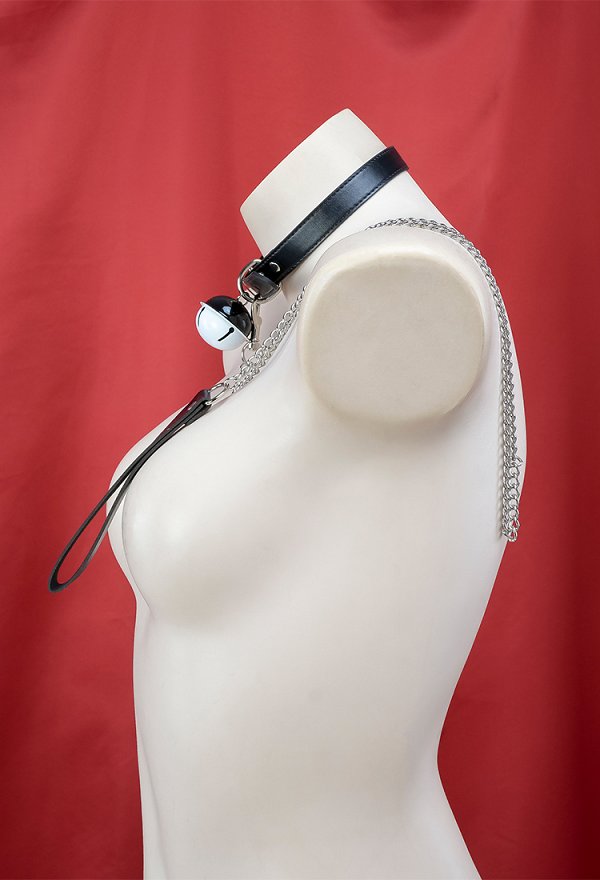 Lindo Harajuku Estilo Doncella Sirvienta Juego de Rol Adulto Accesorio Collar de Campana Gargantilla Collar con Cadena