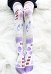 Women Kawaii Space-Adventure Anime Pattern Decorated 50D High Socks