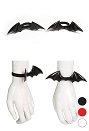 Sexy Halloween Wristband with Devil Bat Wings in Black, Red and White