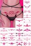 Autocollants de tatouage Sexy Set de 24