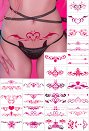 Autocollants de tatouage Sexy Set de 24