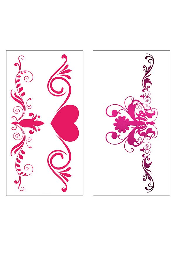 Autocollants de tatouage Sexy Set de 24