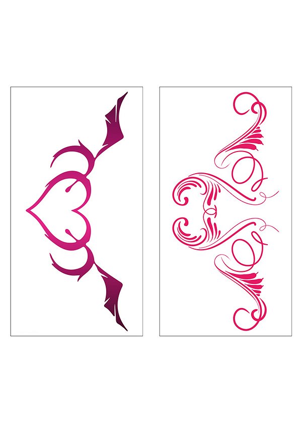 Autocollants de tatouage Sexy Set de 24