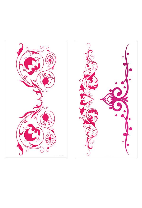 Autocollants de tatouage Sexy Set de 24