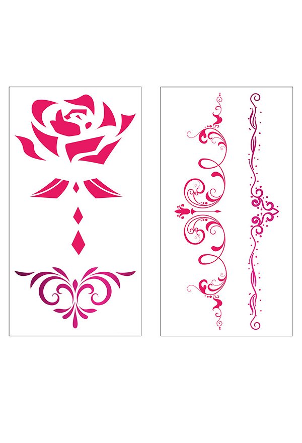 Sexy Lingerie Tattoo Aufkleber 12 Pcs Set B