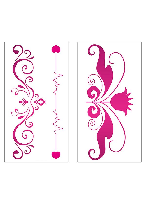 Sexy Lingerie Tattoo Aufkleber 12 Pcs Set B
