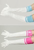 Accessoire de Lingerie Gants Sexuels en Cuir PU Gants Montants Roses et Blancs ou Bleus et Blancs pour Femme Accessoire de Lingerie Gants Sexuels en Cuir PU Gants Montants Roses et Blancs ou Bleus et Blancs pour Femme