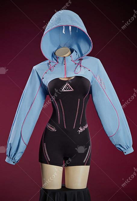 Chaqueta de Yoga de Estilo Cibernético de Primavera/Verano Chaqueta de Manga Larga con Capucha Bolero (Solo Chaqueta)