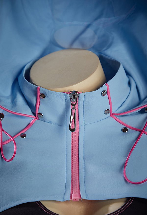Chaqueta de Yoga de Estilo Cibernético de Primavera/Verano Chaqueta de Manga Larga con Capucha Bolero (Solo Chaqueta)