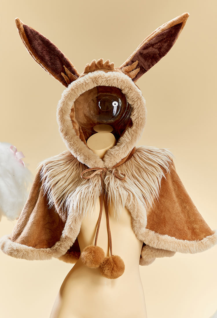 PM Derivative Sexy Cosplay Winter Plush Cloak Cute Hooded Cape
