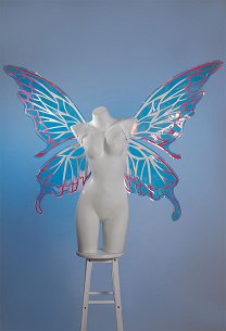 Accesorio de cosplay de Miccostumes x Sunset Dragon PM, adorno de hada con alas de mariposa 3D grande y brillante