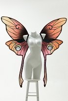 Miccostumes x Sunset Dragon PM Cosplay Accesorio Grande Brillante 3D Ala de Mariposa Hada Adorno Espalda