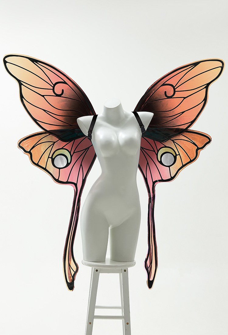 Miccostumes x Sunset Dragon PM Cosplay Accesorio Grande Brillante 3D Ala de Mariposa Hada Adorno Espalda