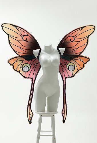 Miccostumes x Sunset Dragon PM Cosplay Accesorio Grande Brillante 3D Ala de Mariposa Hada Adorno Espalda