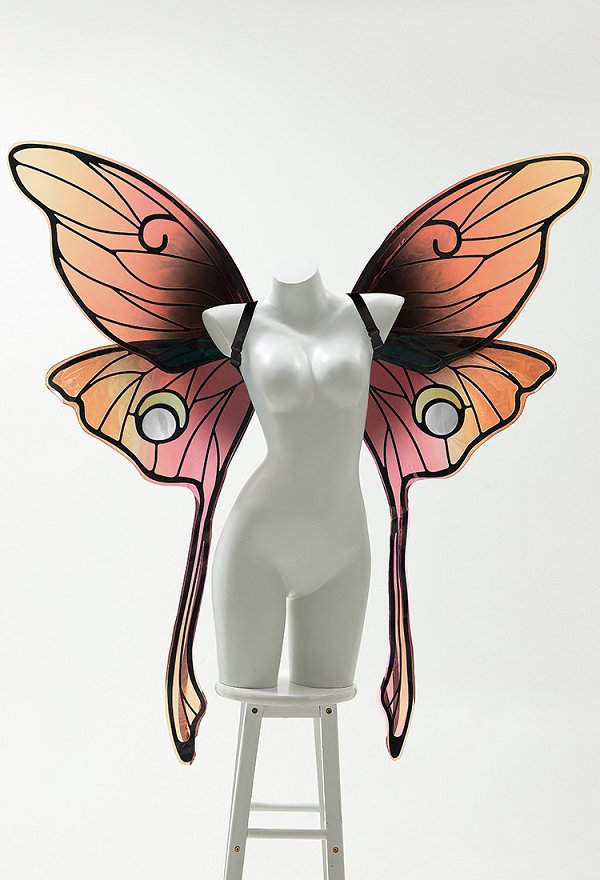 Miccostumes x Sunset Dragon PM Cosplay Accesorio Grande Brillante 3D Ala de Mariposa Hada Adorno Espalda