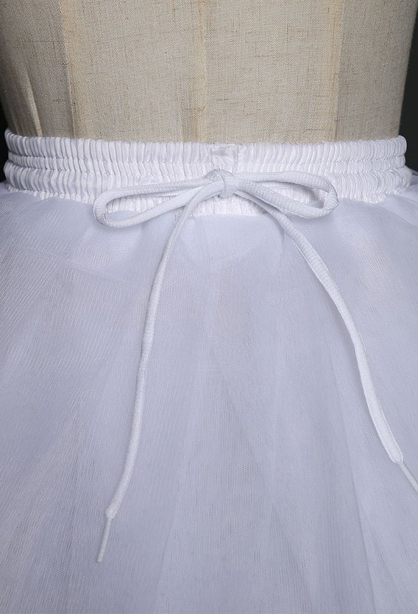 Women Puffy Layered Petticoat Skirt White Short Tutu Underskirt for Cosplay Halloween