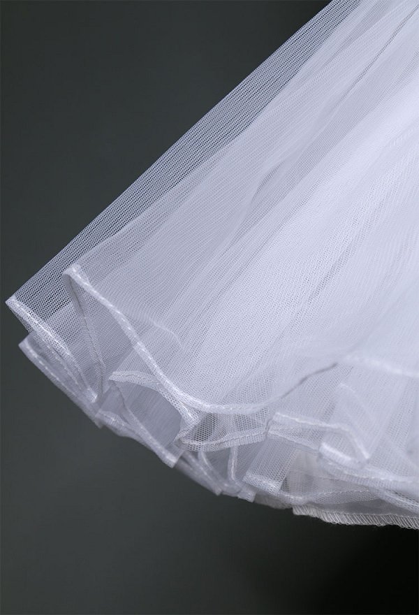 Women Puffy Layered Petticoat Skirt White Short Tutu Underskirt for Cosplay Halloween