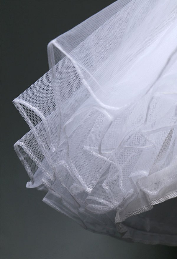 Women Puffy Layered Petticoat Skirt White Short Tutu Underskirt for Cosplay Halloween