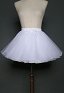 Women Puffy Layered Petticoat Skirt White Short Tutu Underskirt for Cosplay Halloween