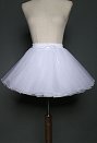 Women Puffy Layered Petticoat Skirt White Short Tutu Underskirt for Cosplay Halloween