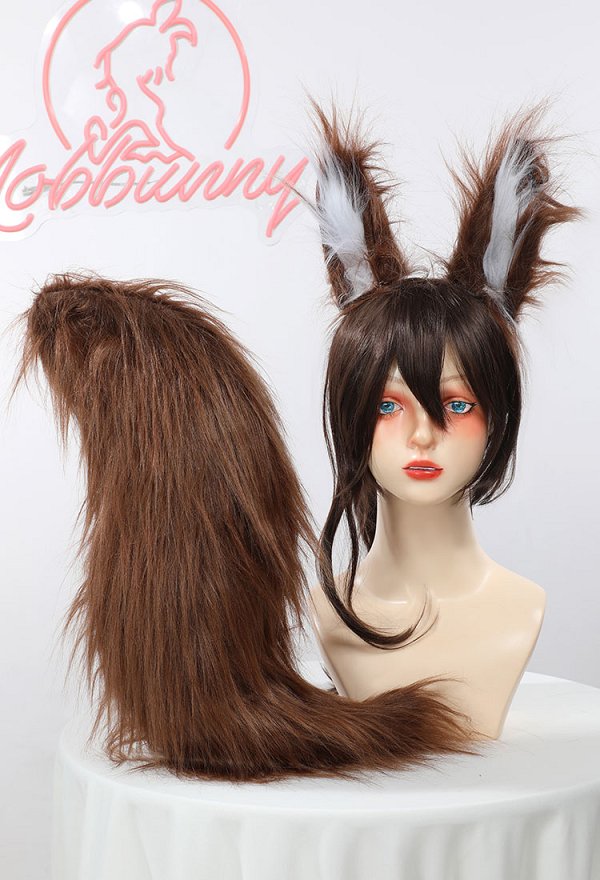 Tingyun Derivative Sexy Cosplay Accessories Furry Ears and Tail with Air Pump