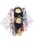 Miccostumes Trajes de baño Cubiertas para mujer Con estampado de mariposas Haori Cubiertas Cárdigan de gasa transparente