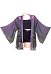 Kaleidoskop Haori Buntes Sommer Urlaub Haori in Schwarz