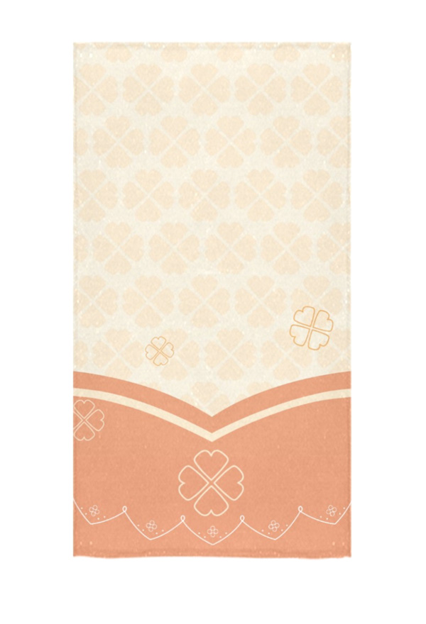 Bath Towel with Clover Prints Body Towel for Swimming Bathing
