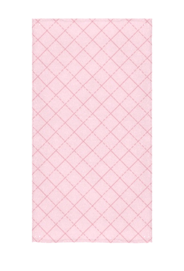 Bath Towel with Pink Plaid Body Towel for Swimming Bathing