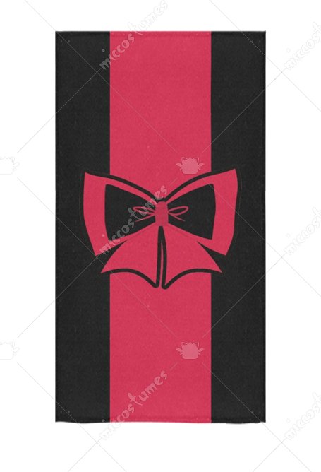 Bath Towel with Pink Bowknot Print Body Towel for Swimming Bathing