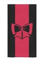 Bath Towel with Pink Bowknot Print Body Towel for Swimming Bathing