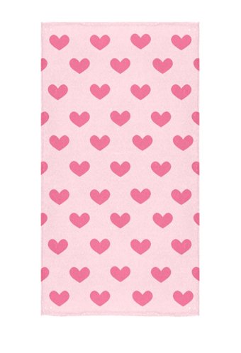 Pink Herz Badetuch Body Strandtuch Cosplay Zubehör Unisex