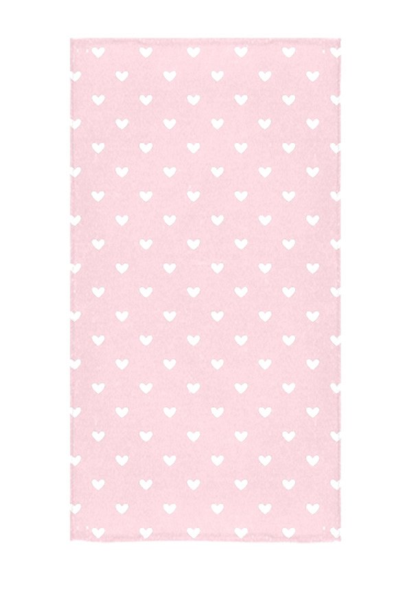 Kawaii Herz Pink Badetuch Body Strandtuch Cosplay Zubehör Unisex