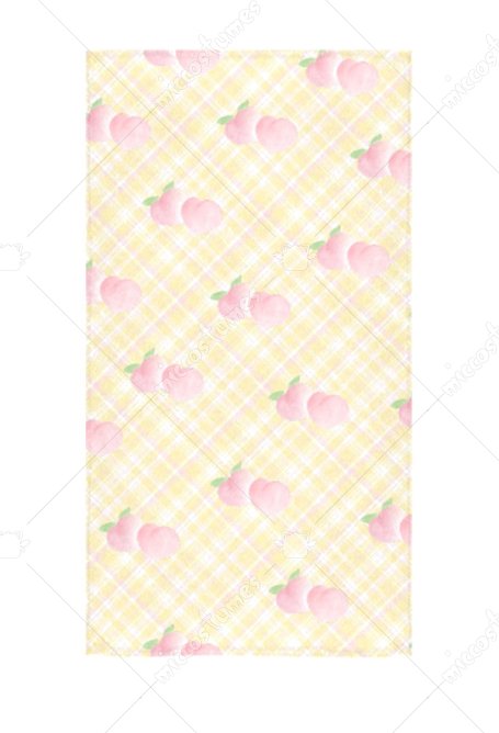 Bath Towel with Peach Prints in Yellow Body Towel for Swimming Bathing