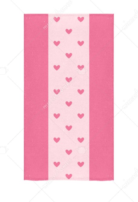 Bath Towel with Pink and Light Pink Stripes Body Towel for Swimming Bathing