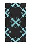 Bath Towel with Blue Skeleton Prints Body Towel for Swimming Bathing