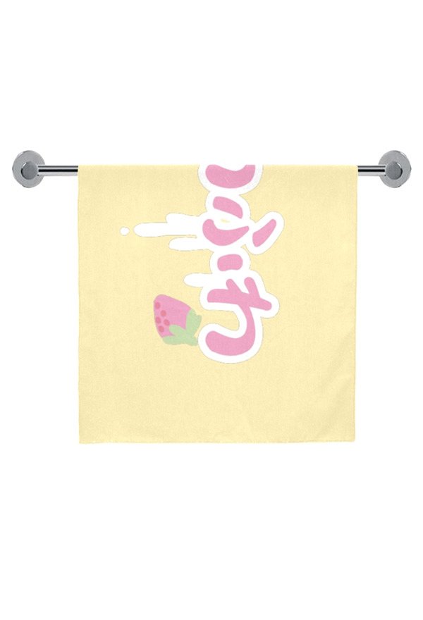 Serviette de Bain à Motif de Fraise Kawaii Cosplay Accessoire Vacances Natation