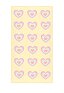 Bath Towel with Gradient Heart Prints Body Towel for Swimming Bathing
