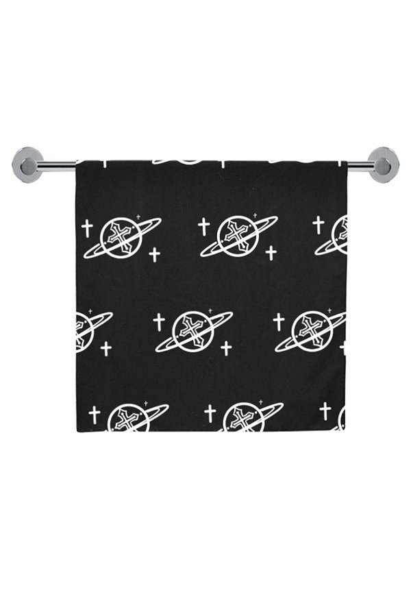Bath Towel with Planet Prints Body Towel for Swimming Bathing