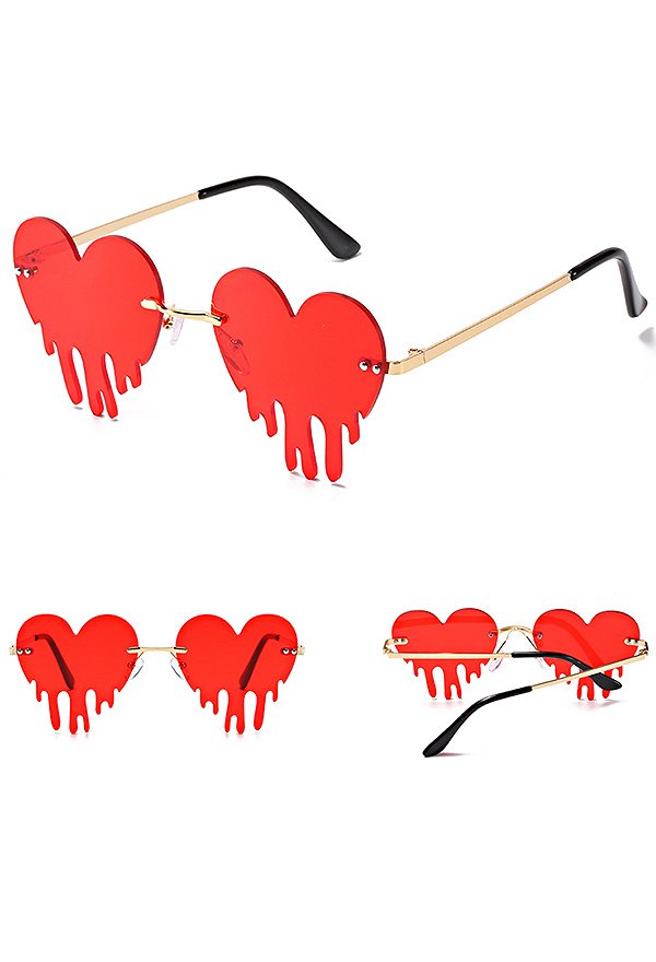 Kawaii Sonnenbrille Herz Brille Für Party Summer Urlaub Beach