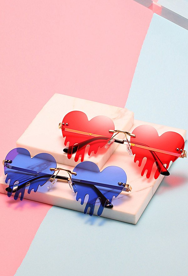 Kawaii Sonnenbrille Herz Brille Für Party Summer Urlaub Beach