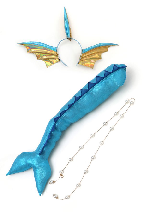 PM Cosplay Accesorios Accesorios Diadema y Cola con Cadena de Perla en la Cintura