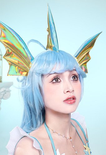 PM Cosplay Accesorios Accesorios Diadema y Cola con Cadena de Perla en la Cintura