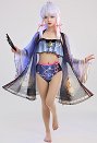 Kamisato Ayaka Derivative Coverup Cherry Blossom Haori Chiffon Kimono