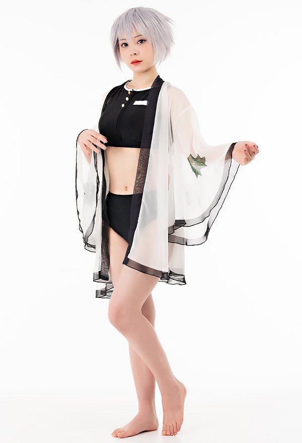 Anime Haori Cover-up White Summer Kimono Cardigan